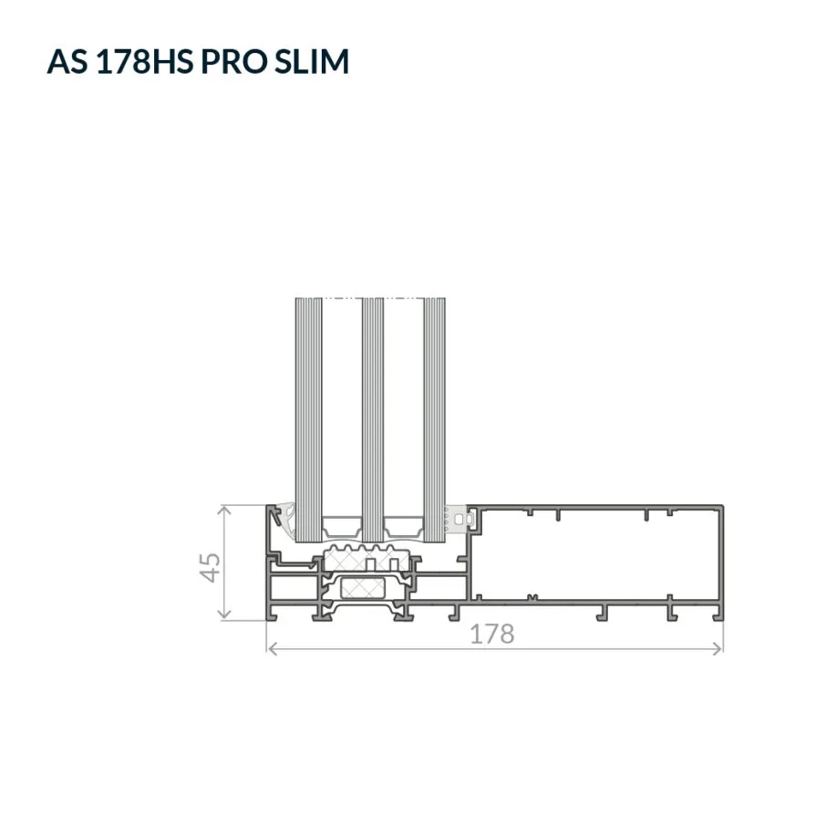 Przekrój przez ramę stałą